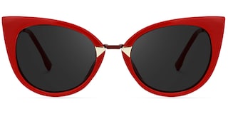 Jacqueline Cat Eye Red Sunglasses0