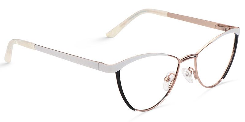 Sydney Cat Eye White Frame Glasses | Zeelool Optical2
