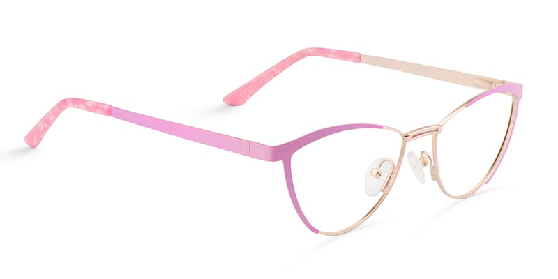 Sydney Cat Eye Pink Glasses | Zeelool Glasses3