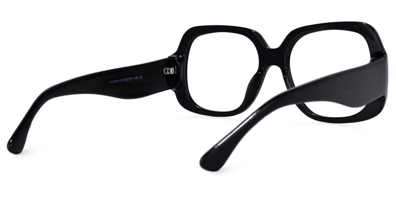 Erkrath Square Black Glasses | Zeelool Glasses4