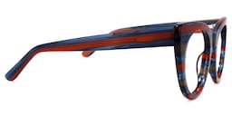 Aronia Cateye Blue-Red Glasses3