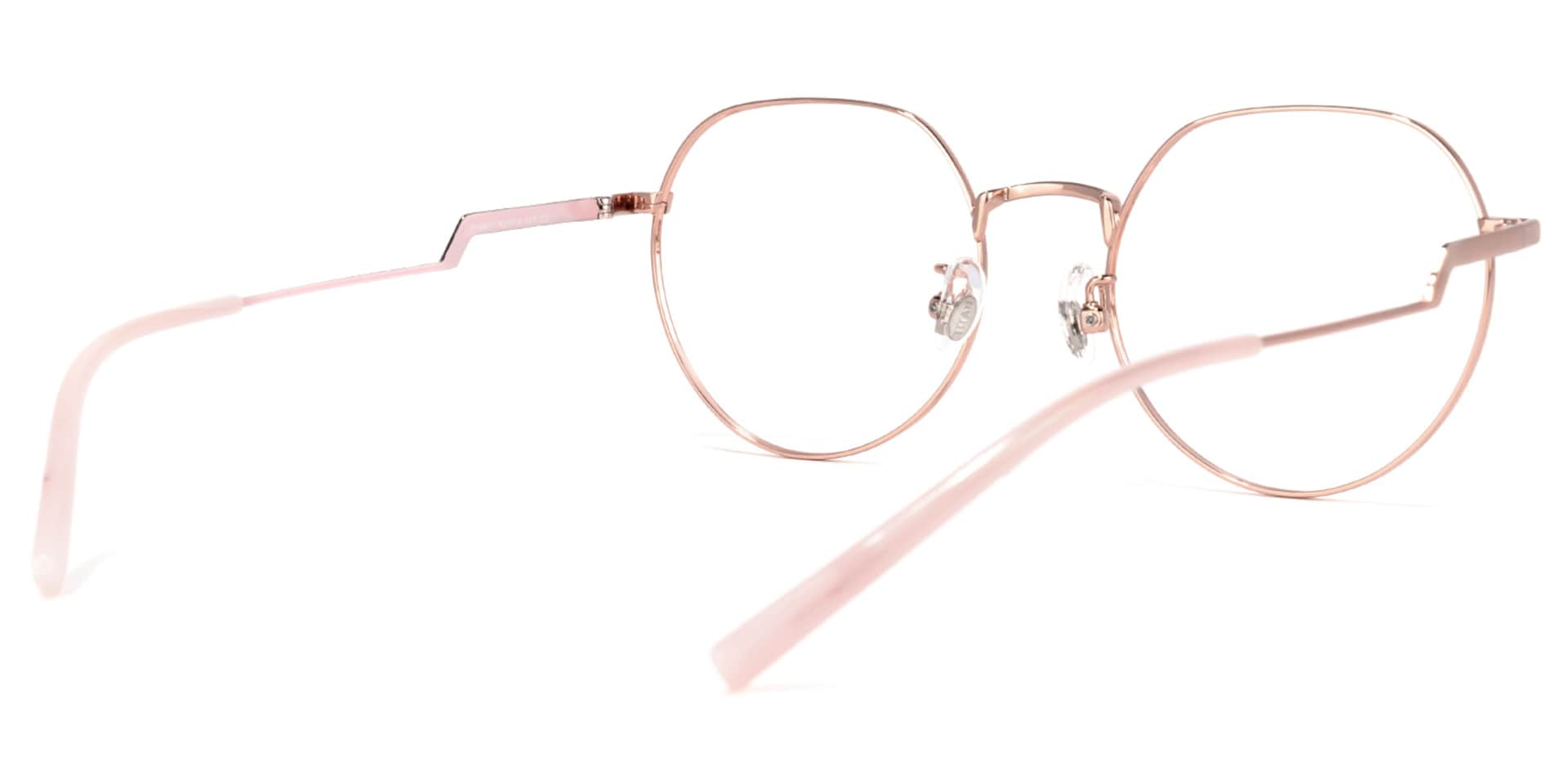 Tiffany Round Pink Glasses | Zeelool Glasses4