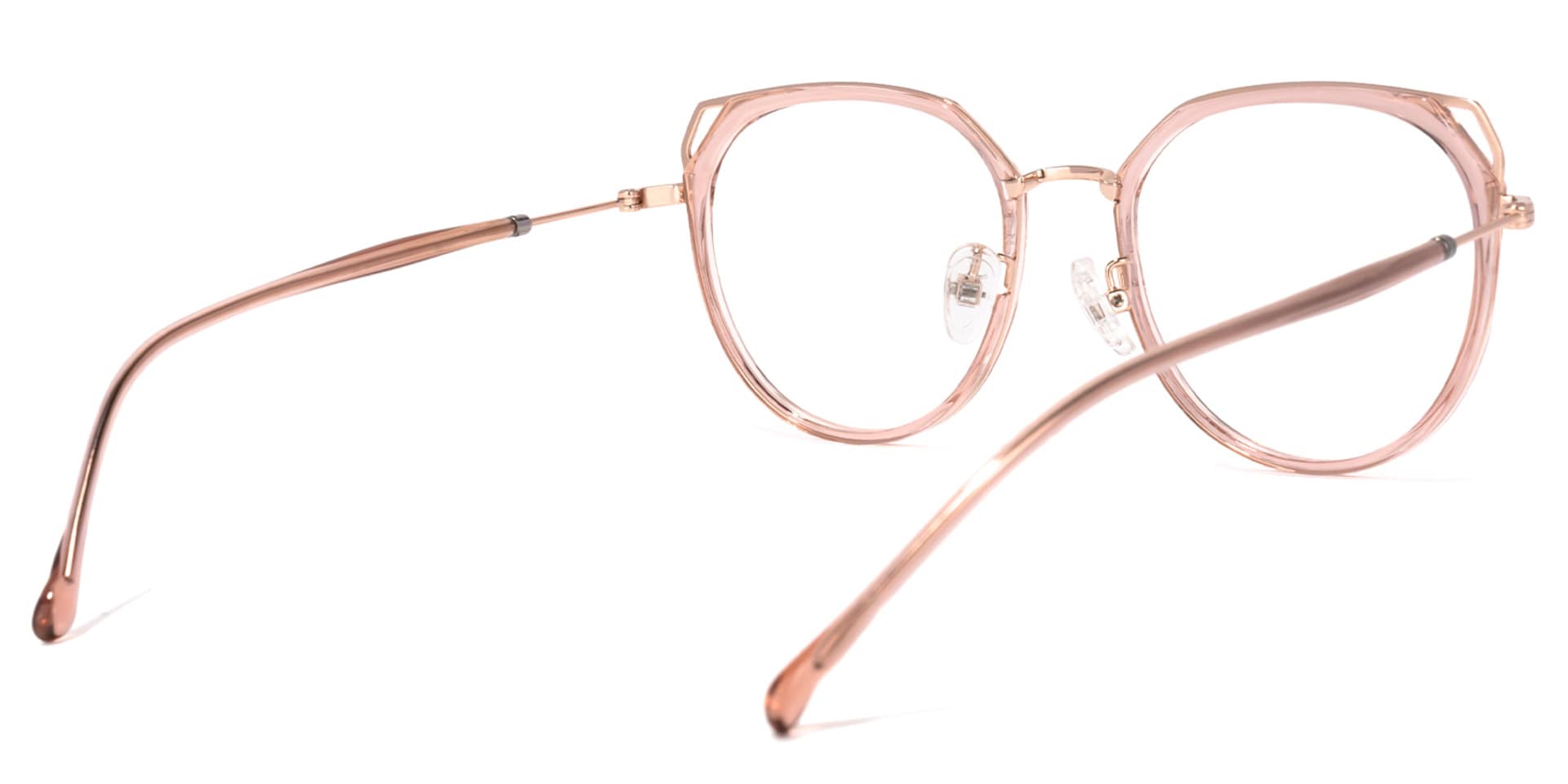 Ofelia Cateye Pink Eyeglasses and Crsystal Frames4