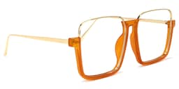 Velez Square Orange Glasses4