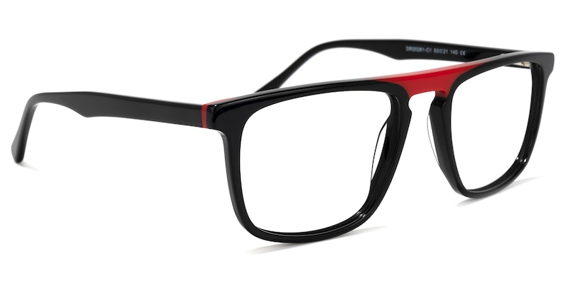 Forsyth Square Black Glasses | Zeelool Glasses2