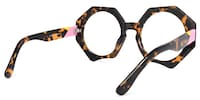 Hugh Geometric Tortoise-Gold Glasses4