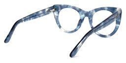 Starry Cateye Blue Glasses4