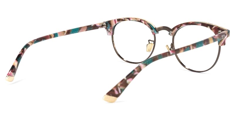 Grady Browline Floral Glasses | Zeelool Glasses4