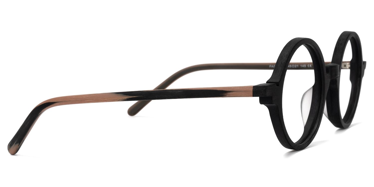 Otto Round Black Glasses | Zeelool Glasses2