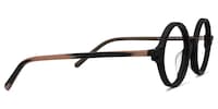 Otto Round Black Glasses2