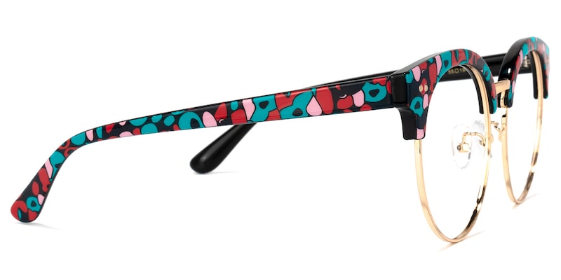 Tatiana Browline Floral Glasses | Zeelool Glasses2