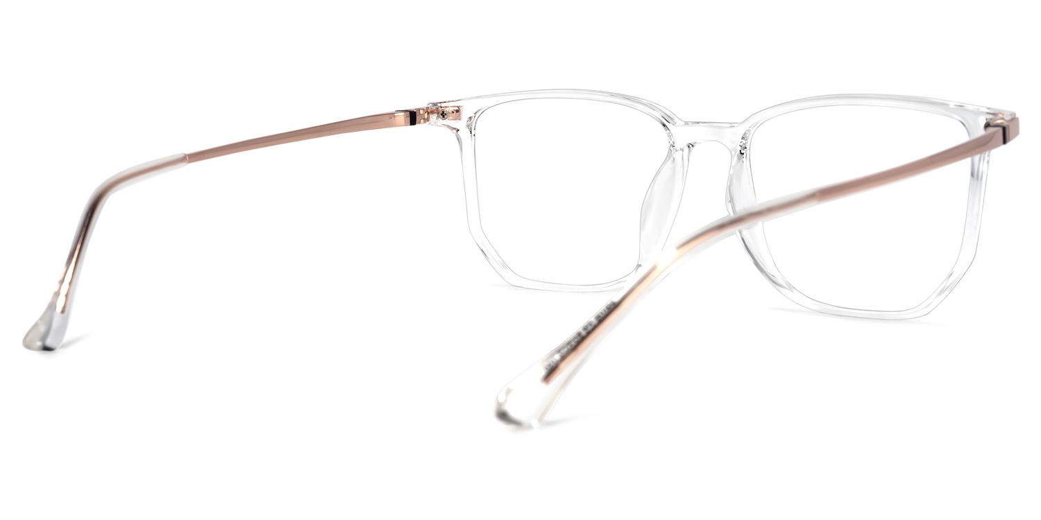 Fezell TR90 Square Clear Frame Glasses | Zeelool Optical4