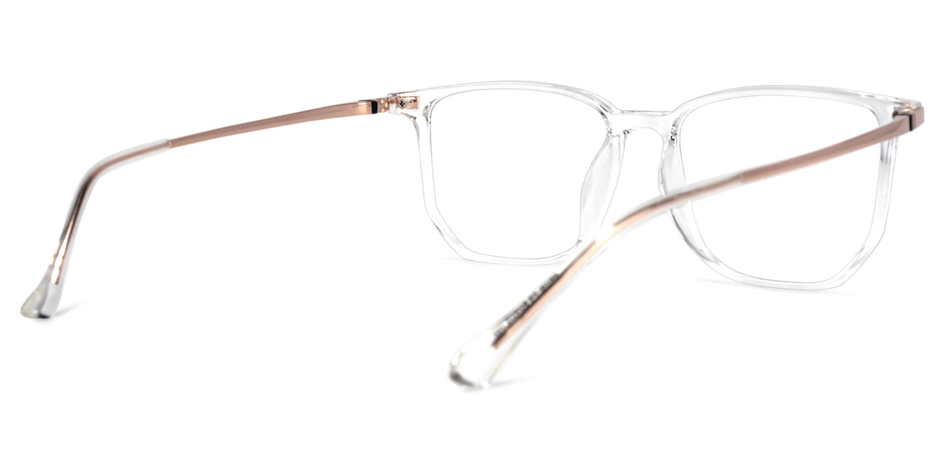 Fezell TR90 Square Crystal Frame Glasses | Zeelool Optical4