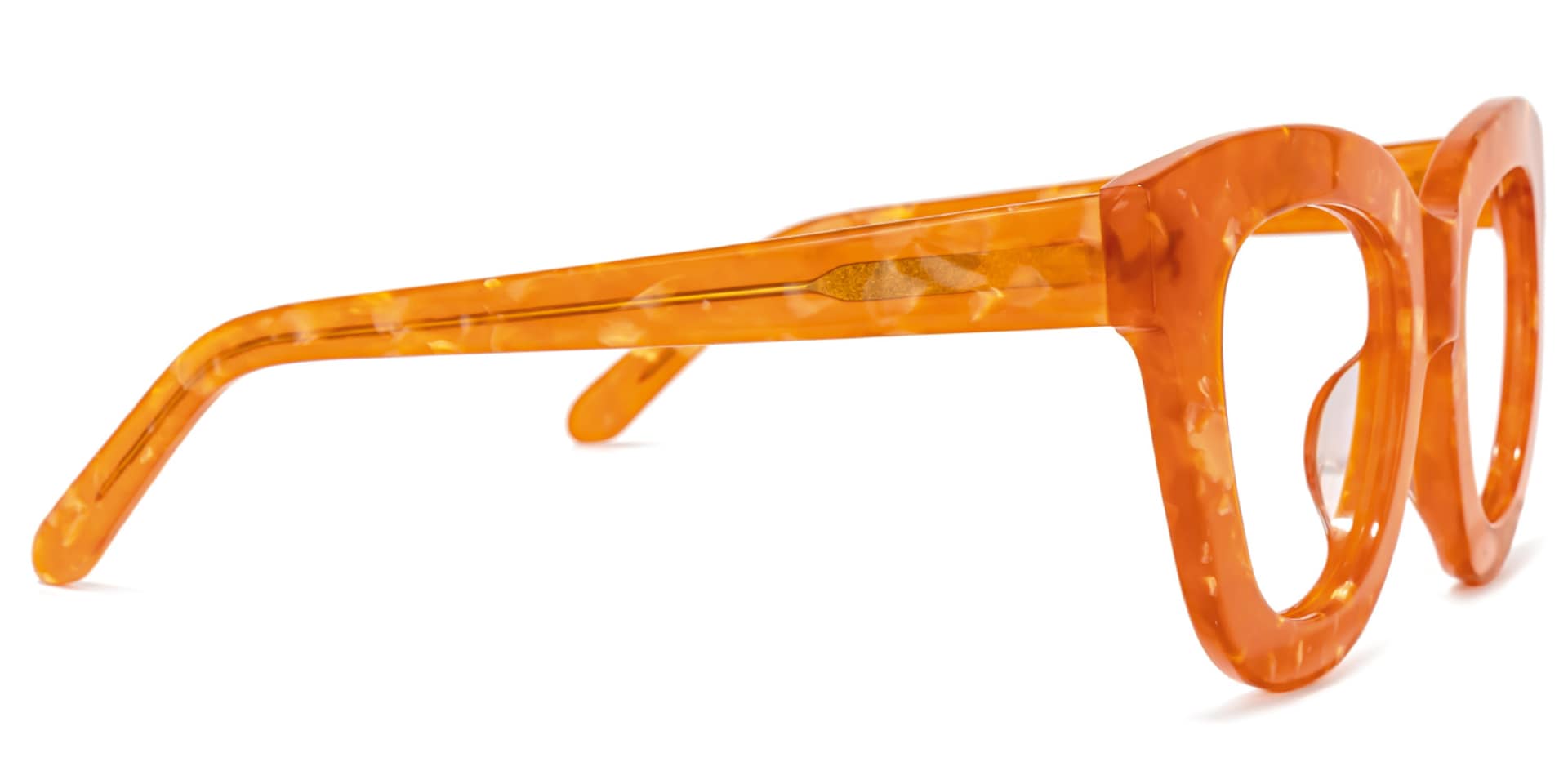 Mercado Cateye Orange Glasses | Zeelool Glasses3