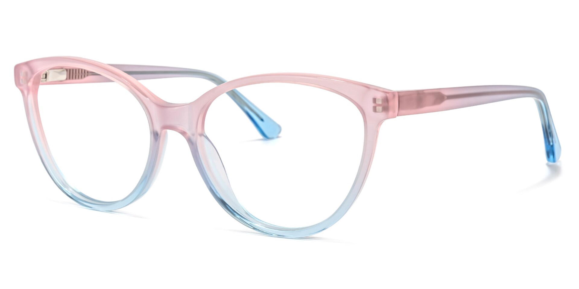 Palos Cateye Pink-Blue Glasses | Zeelool Glasses1