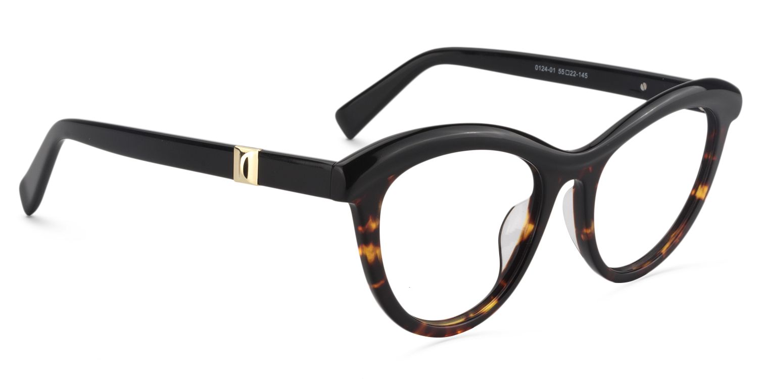 Sean Cat Eye Tortoise Glasses | Zeelool Glasses2