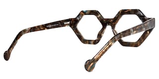 Barreto Geometric Brown Glasses4
