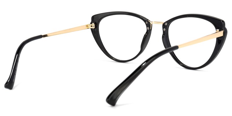 Gunter Cateye Black Glasses | Zeelool Glasses4