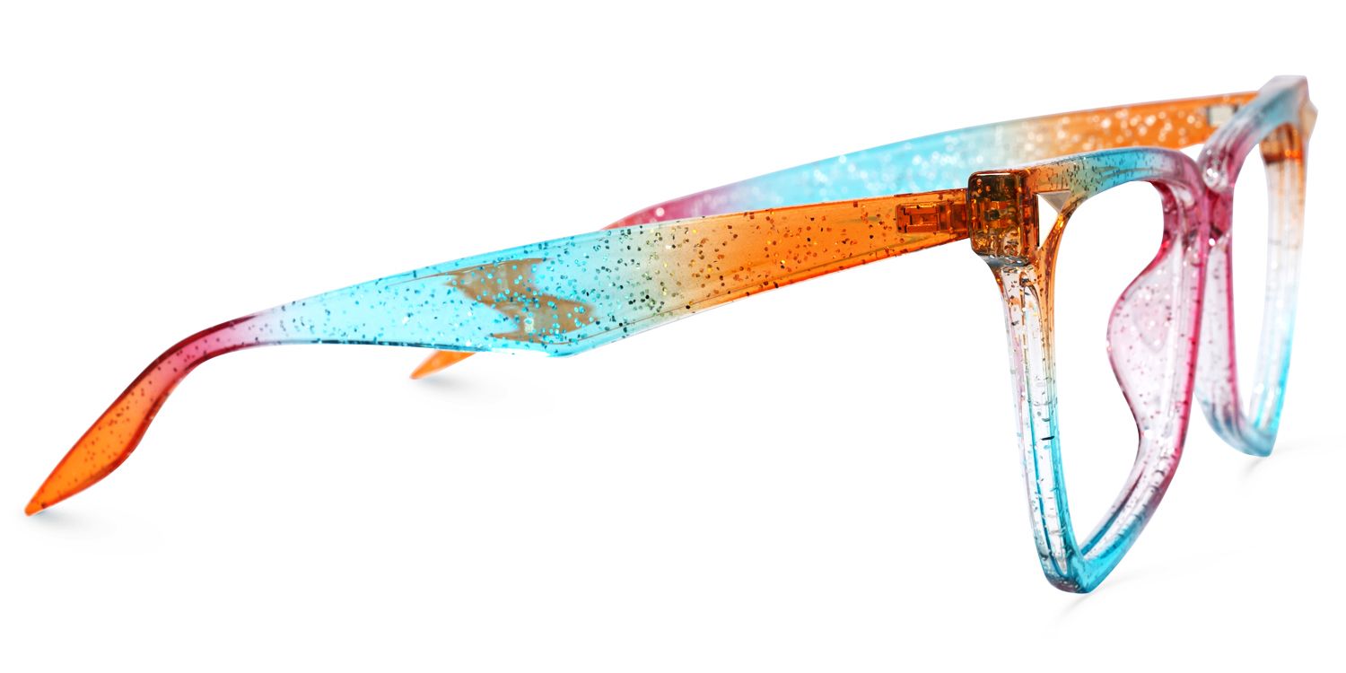 Geometrical Rainbow Eyeglasses | Zeelool Glasses2
