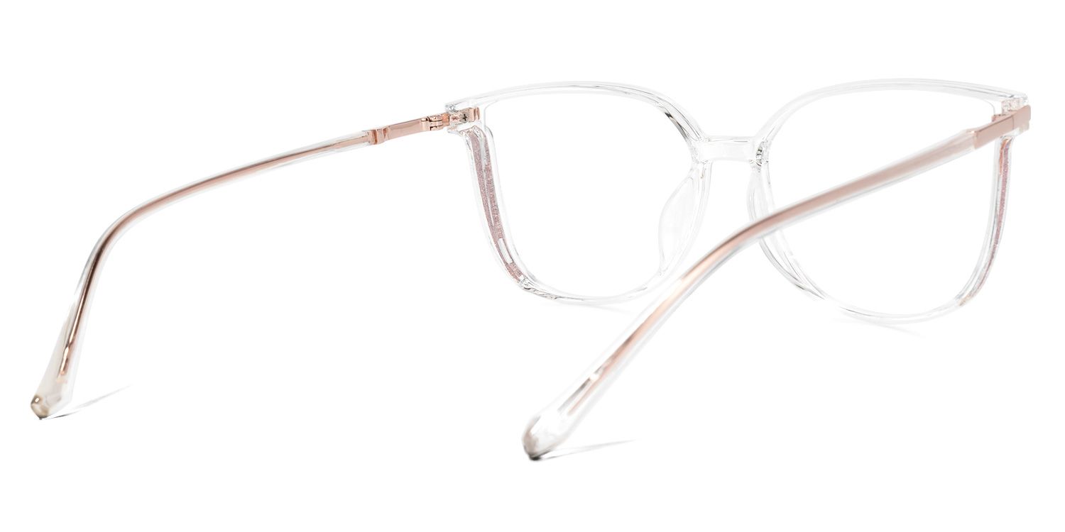 Rodz Square Crystal Frame Glasses | Zeelool Optical4