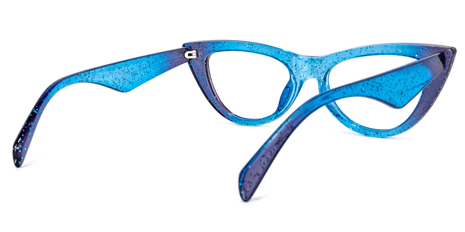 Harding Cateye Blue Glasses | Zeelool Glasses4