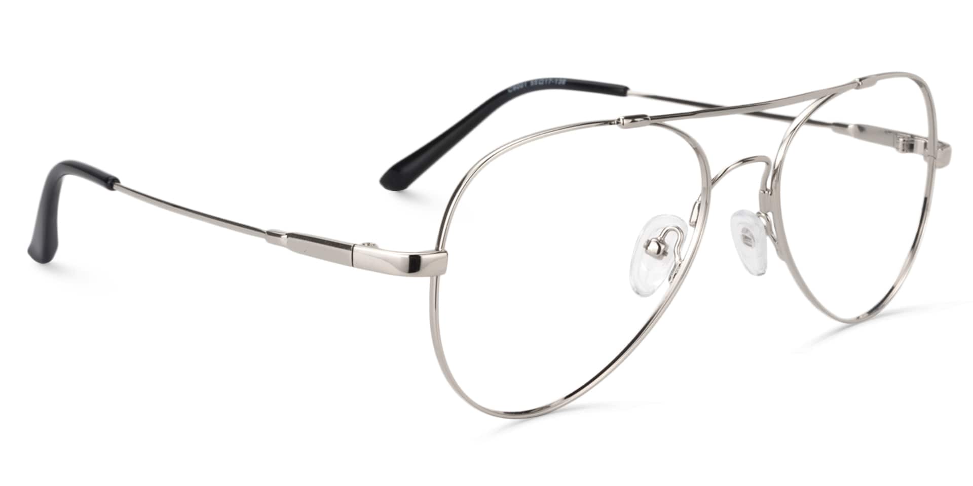 Aviator Silver Glasses | ZEELOOL Canada2