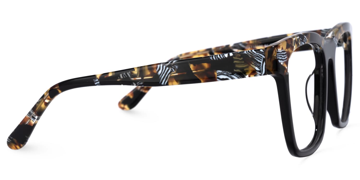 Cohill Square Black Glasses | Zeelool Glasses2