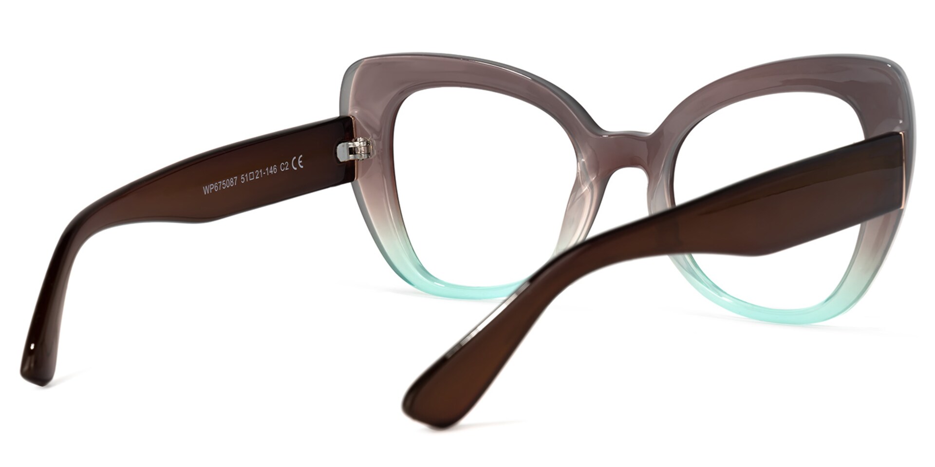 Quanita Cateye Brown Glasses | Zeelool Glasses3