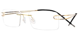 Skyler Rectangle Titanium Glasses 3