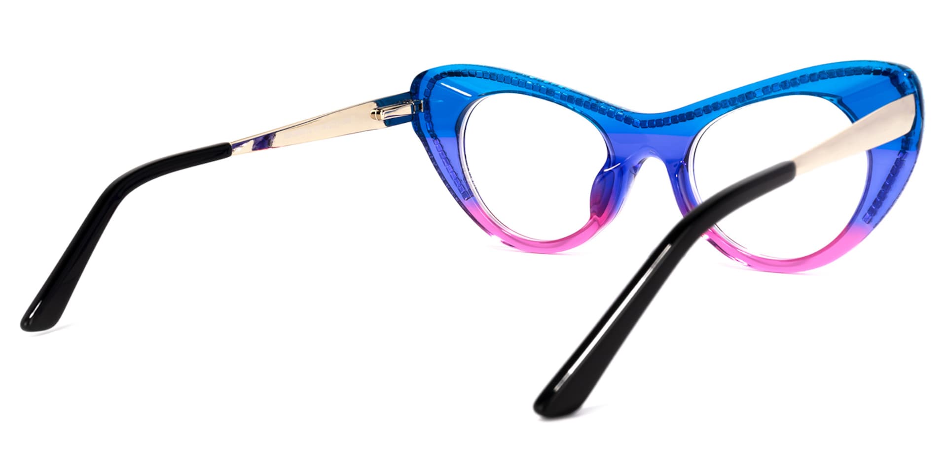 Shirley Cateye Two-tone Glasses | Zeelool Glasses4