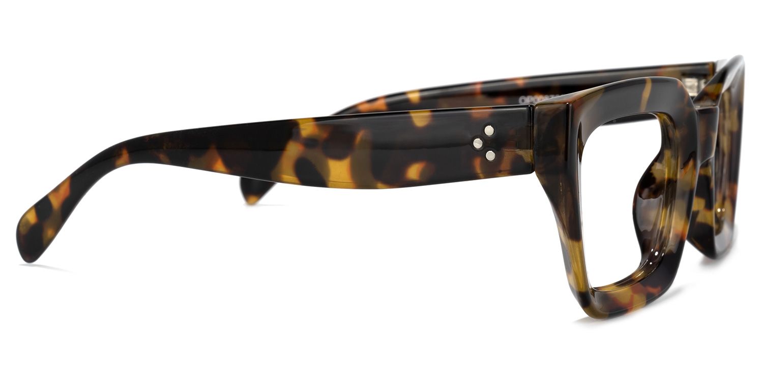 Nevaeh Square Tortoise Glasses | Zeelool Glasses2