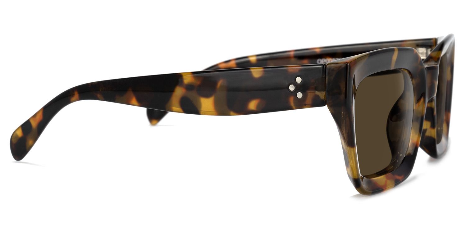 Nevaeh Square Tortoise Sunglasses | Zeelool Glasses2