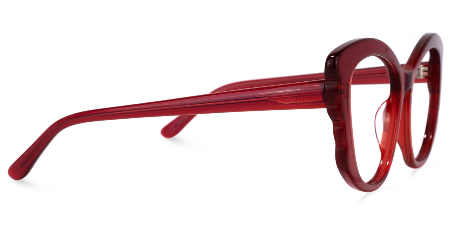 Irina Cateye Red Glasses | Zeelool Glasses2