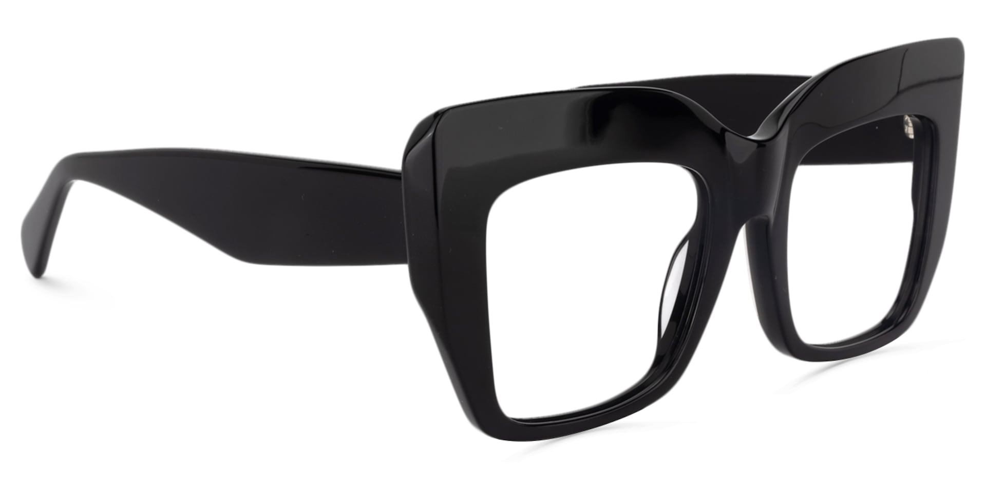 Charmaine Cateye Black Eyeglasses & Wide Frames2