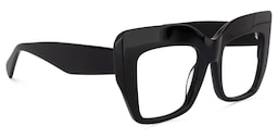 Charmaine Cat Eye Black Glasses2