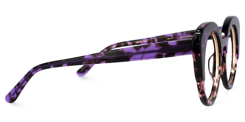 Schwan Cateye Purple-Tortoise Glasses | Zeelool Glasses2