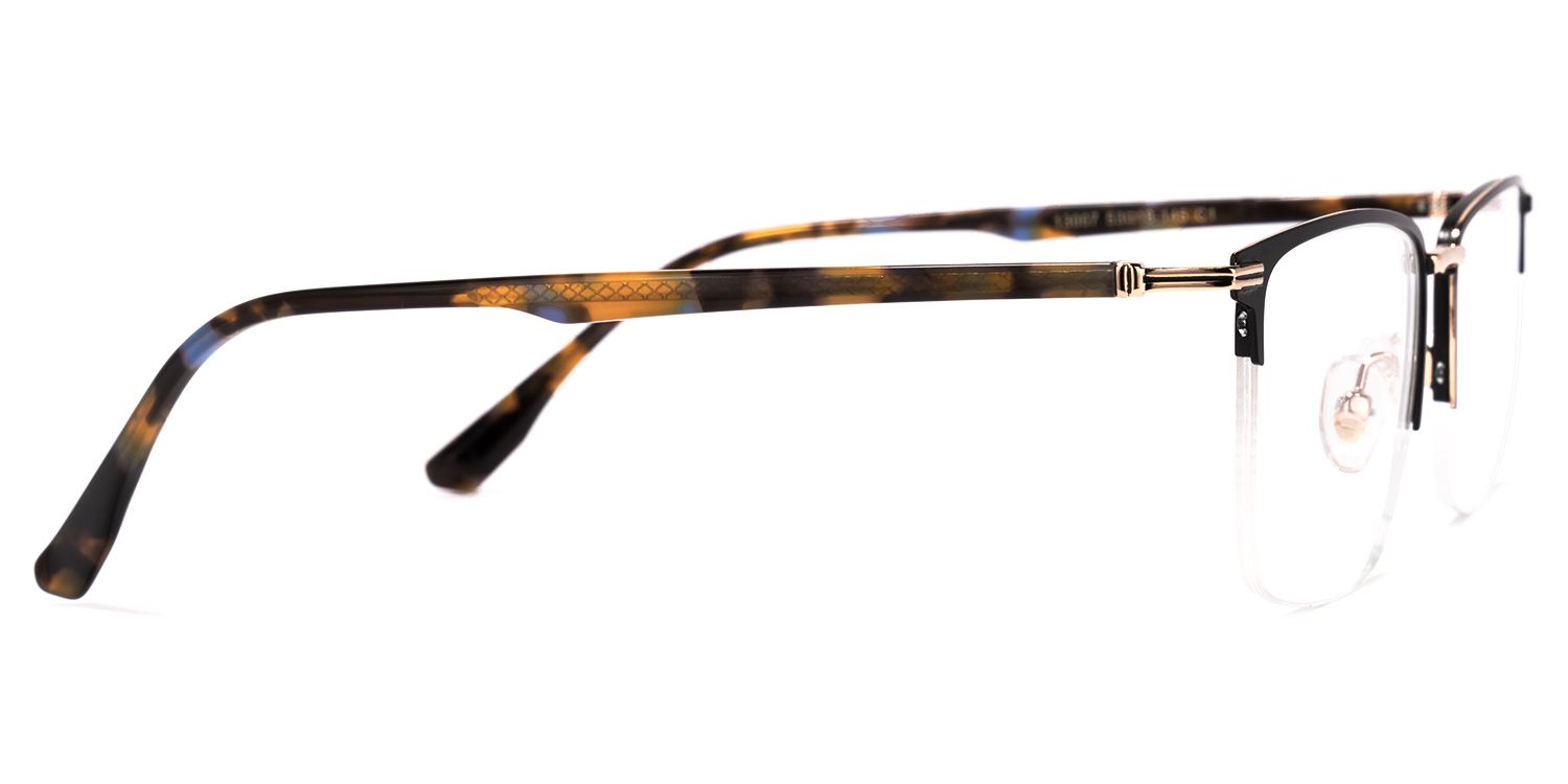 Simms Square Black Glasses | Zeelool Glasses2