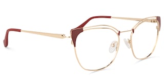 Cicero Square Dark-Red Glasses3