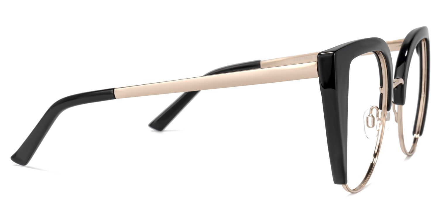 Brewer Cateye Black Frame Glasses | Zeelool Optical2