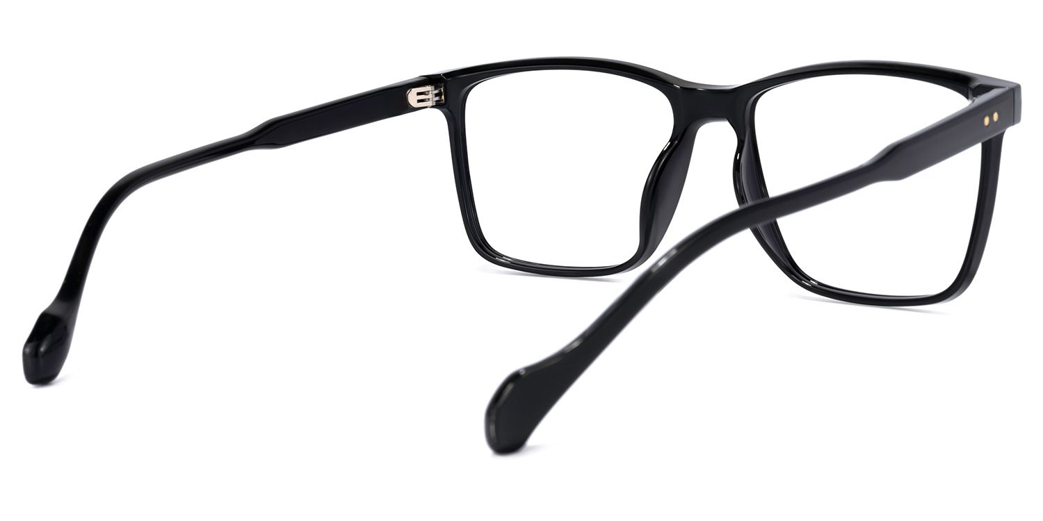 Burgos Square Black Glasses | Zeelool Glasses3
