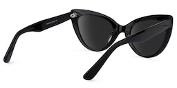 Claudette Cat Eye Black Sunglasses3