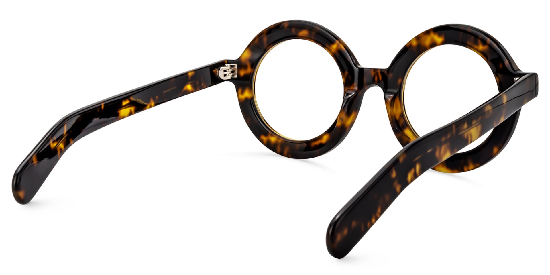 Round Yellow Tortoise Glasses | Zeelool Glasses4