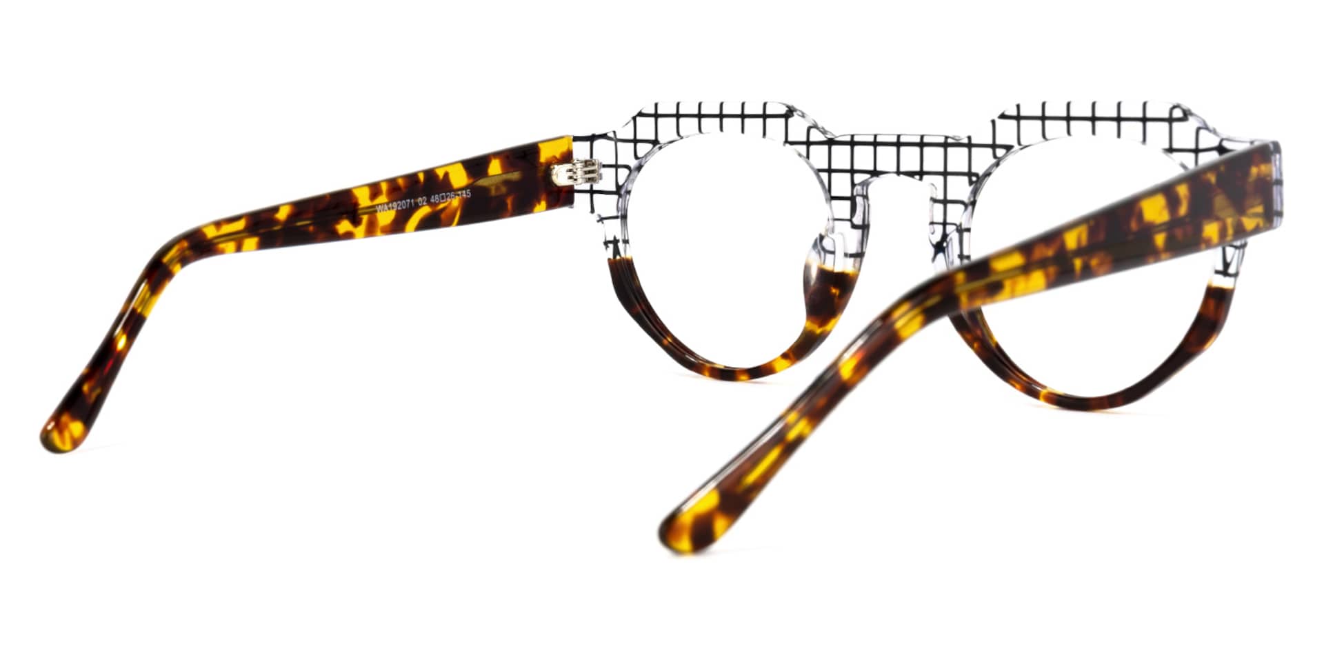Karla Geometric Tortoise Glasses | Zeelool Glasses4
