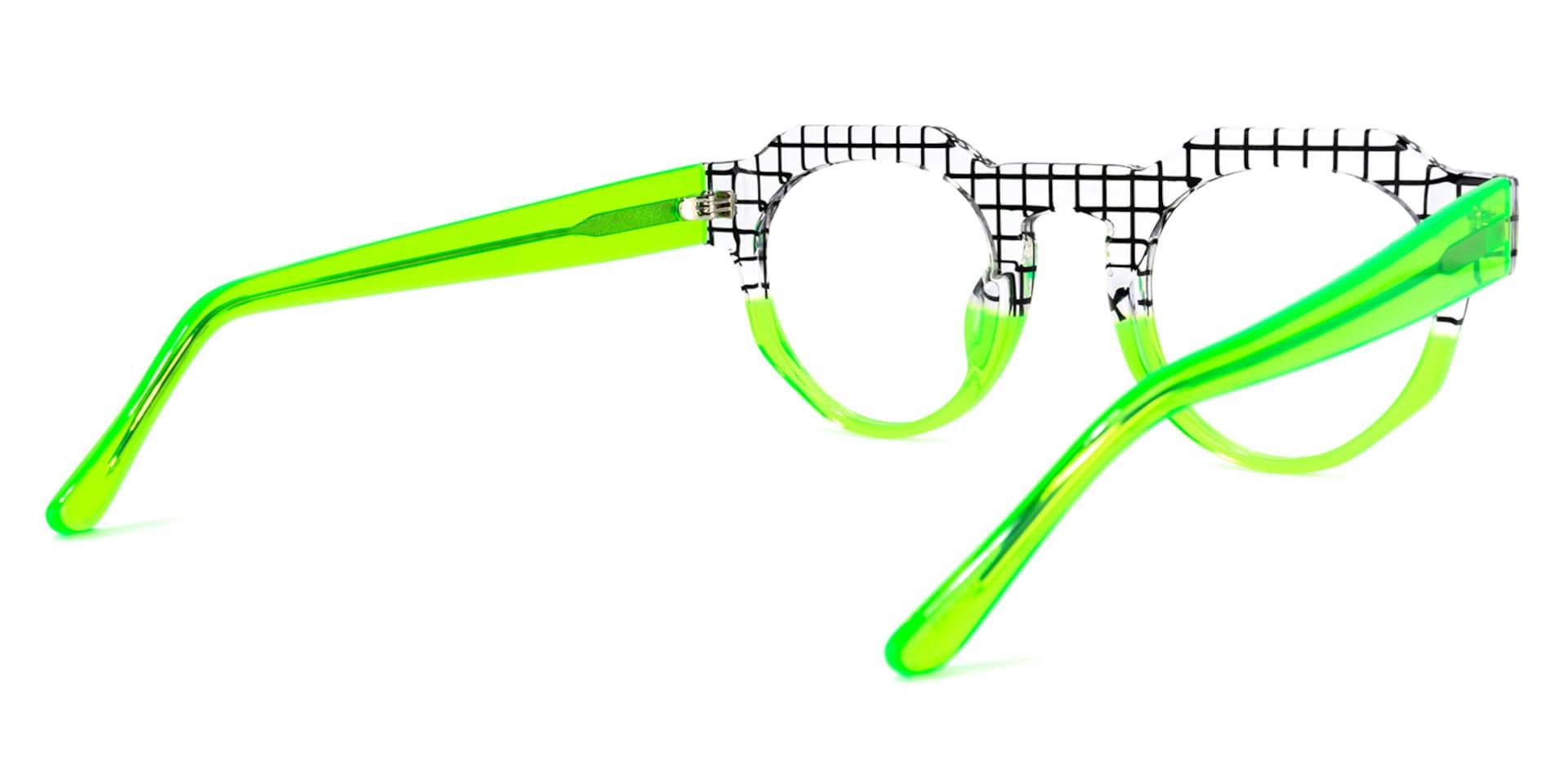 Karla Geometric Green Glasses | Zeelool Glasses4