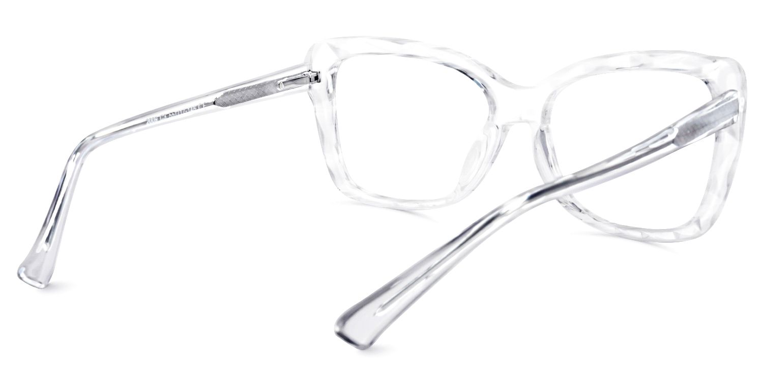 Edna Cateye Clear Glasses | Zeelool Glasses4
