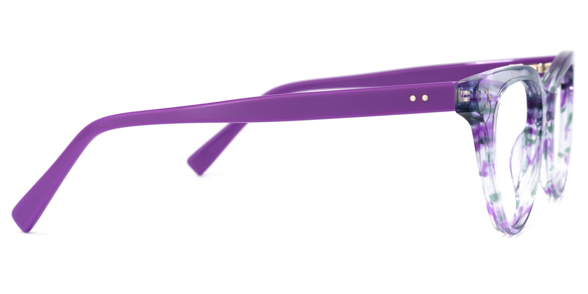 Fuentes Cateye Purple Glasses | Zeelool Glasses2