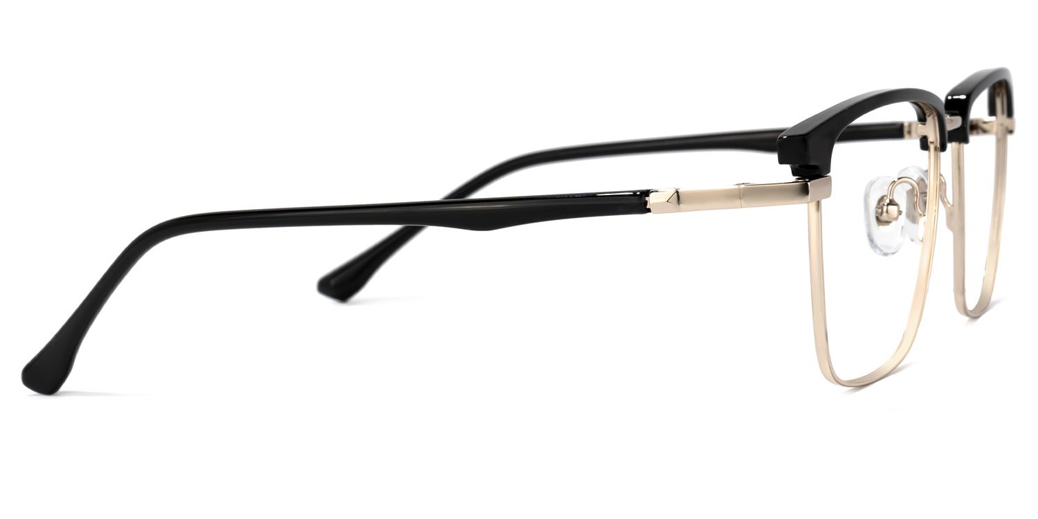Kierriah Browline Black Glasses | Zeelool Glasses2