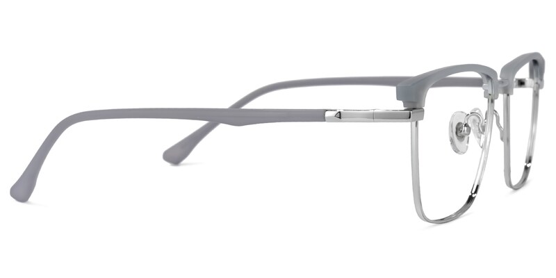 Kierriah Browline Gray Glasses | Zeelool Glasses2