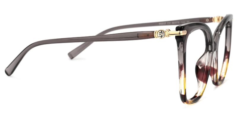Lamar Butterfly Gray Glasses | Zeelool Glasses2