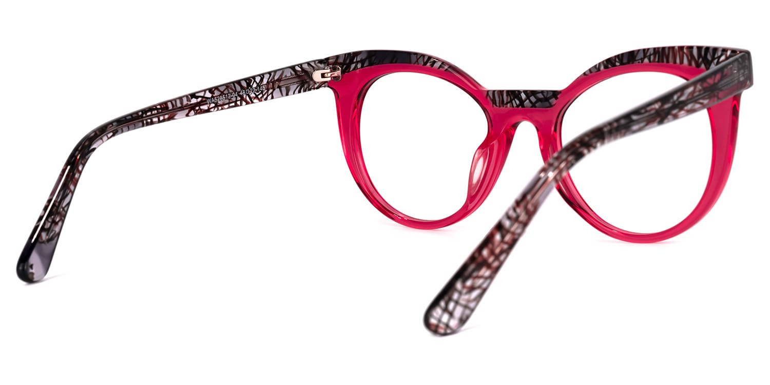 Lismary Cateye Pink Glasses | Zeelool Glasses3